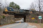 CSXT 481 Leads M427 over Rt. 85 in Exeter